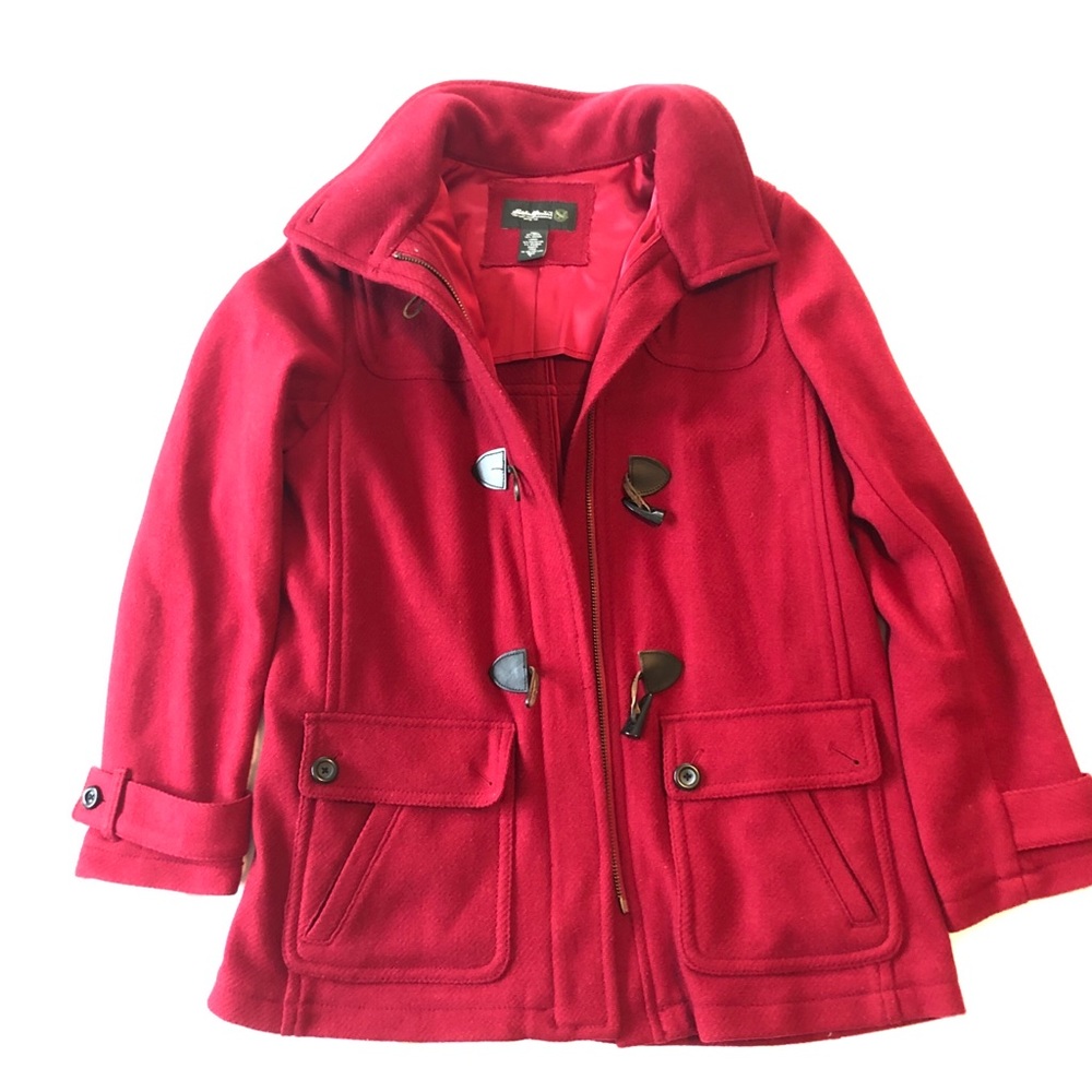 Eddie Bauer Wool Winter Coat Large Tall